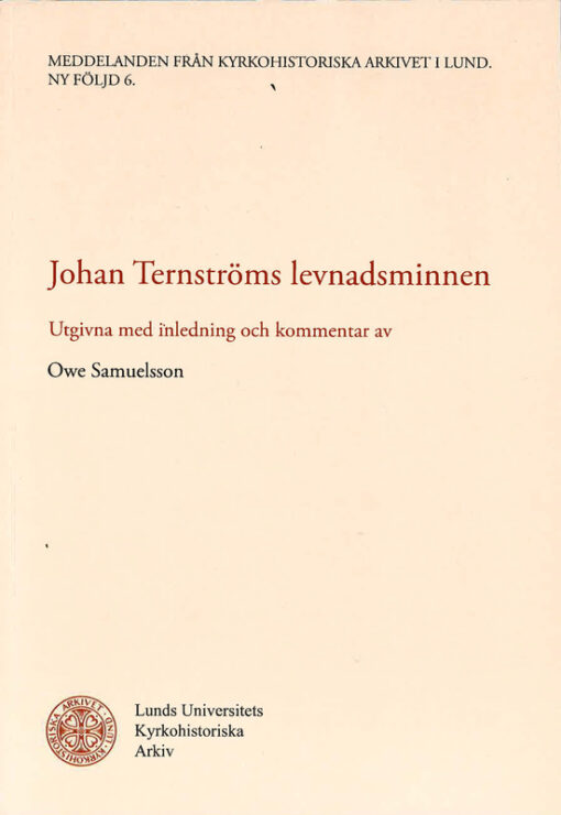 Johan Ternströms levnadsminnen