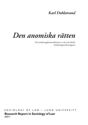 Den anomiska rätten