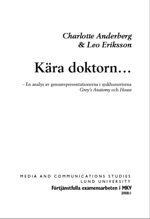 Kära doktorn...