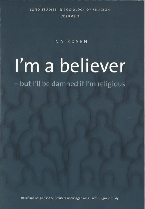 I'm a believer - but I'll be damned if I'm religious 