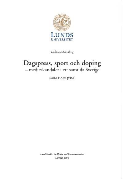 Dagspress, sport och doping
