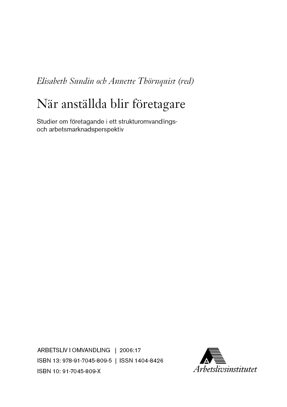 När anställda blir företagare