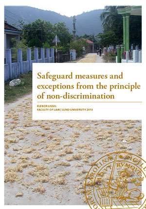 Safeguard measures and exceptions from the principle of non-discrimination