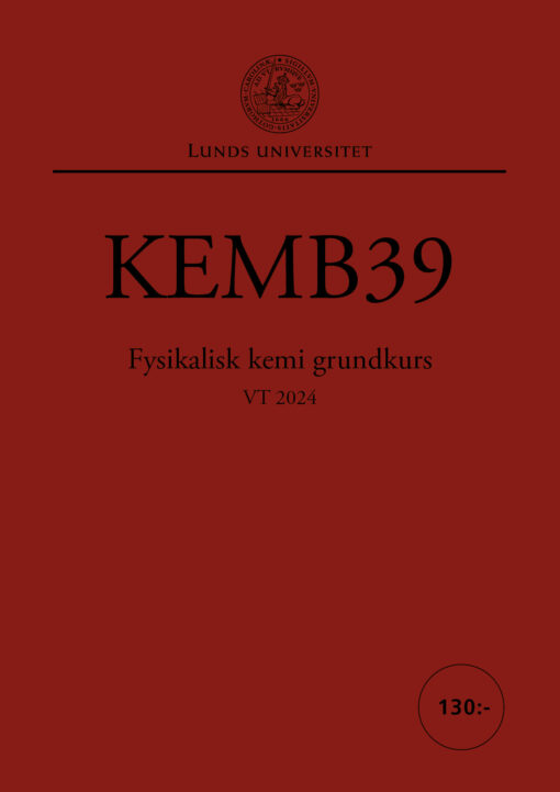 KEMB39 Fysikalisk kemi grundkurs