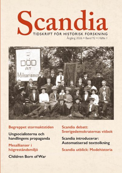 Scandia: Tidskrift för historisk forskning